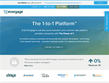 Tablet Screenshot of evergage.com